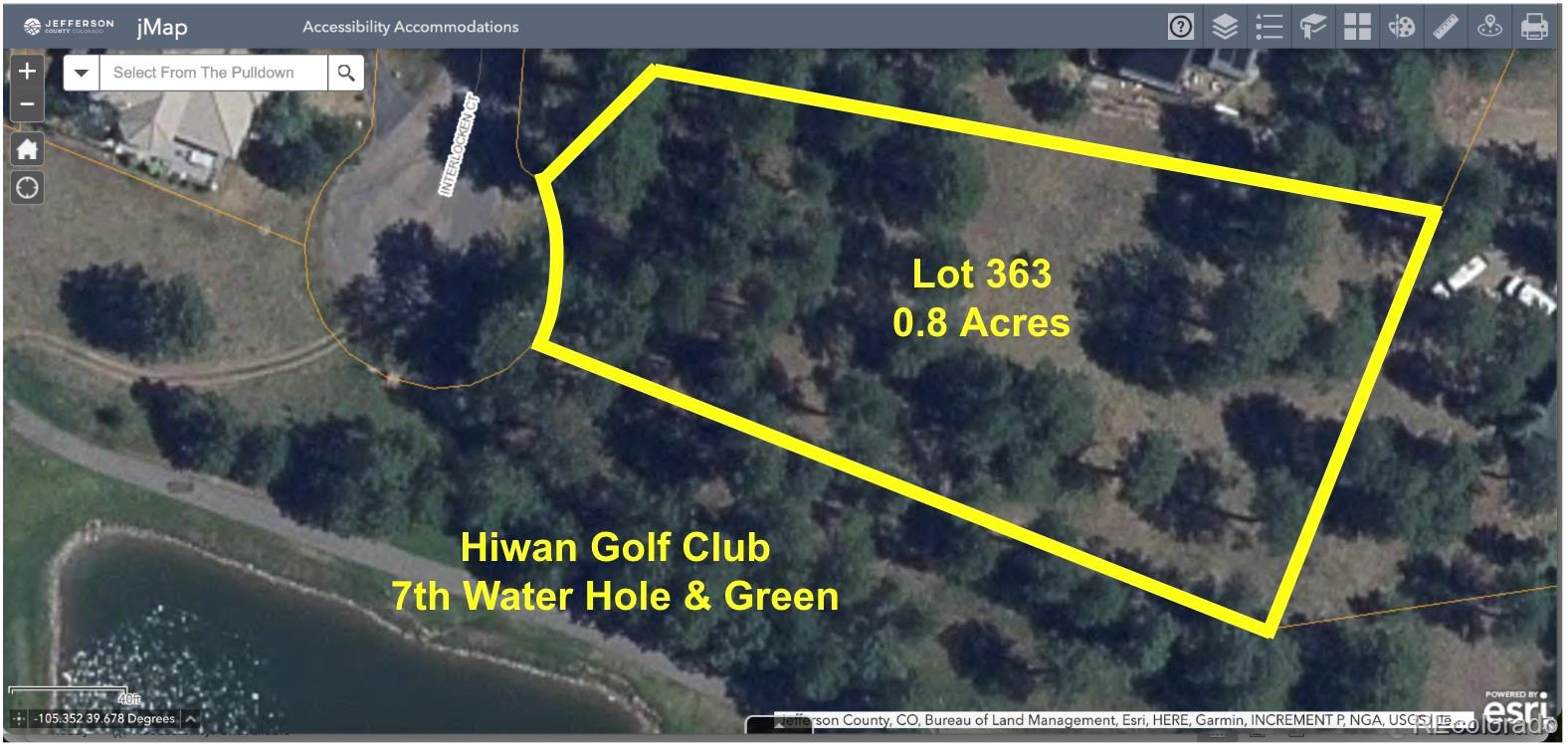 Lot 363 Interlocken Court Evergreen, CO 80439 - Photo 4 of 14 a view of a back yard