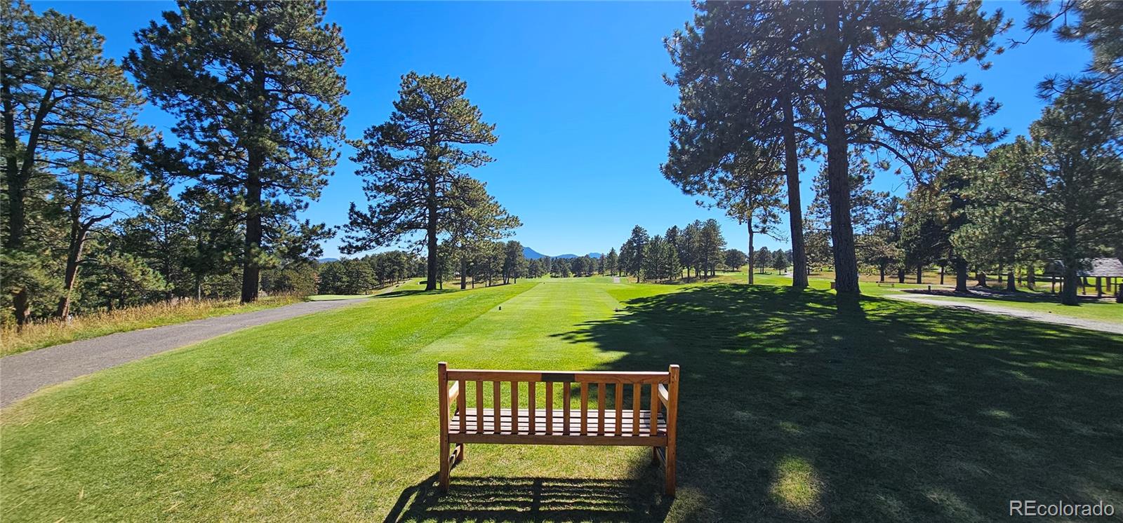 Lot 363 Interlocken Court Evergreen, CO 80439 - Photo 7 of 14 a view of a wooden deck and garden