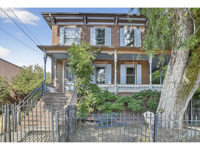 a house view with a garden space