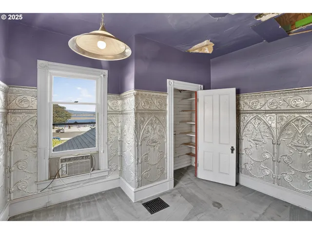a view interior of a house with wooden floor