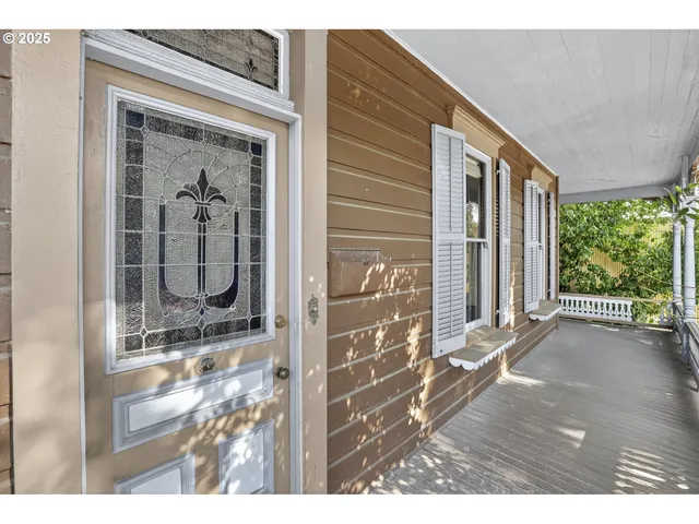 a view of outdoor space deck and backyard