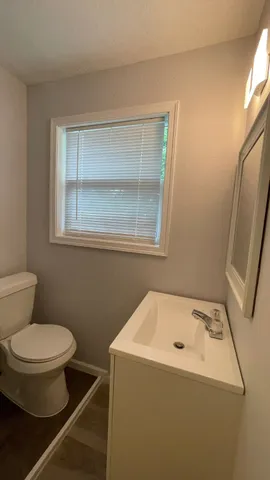 a bathroom with a sink and a toilet