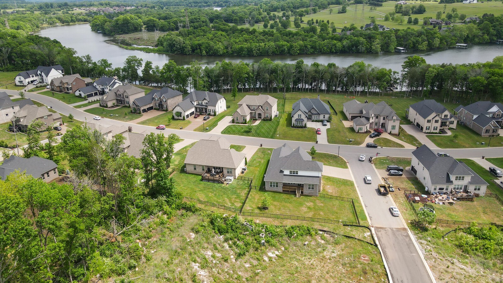 400 Millstone Place Lebanon, TN 37087 - Photo 49 of 58 an aerial view of a house with a lake view