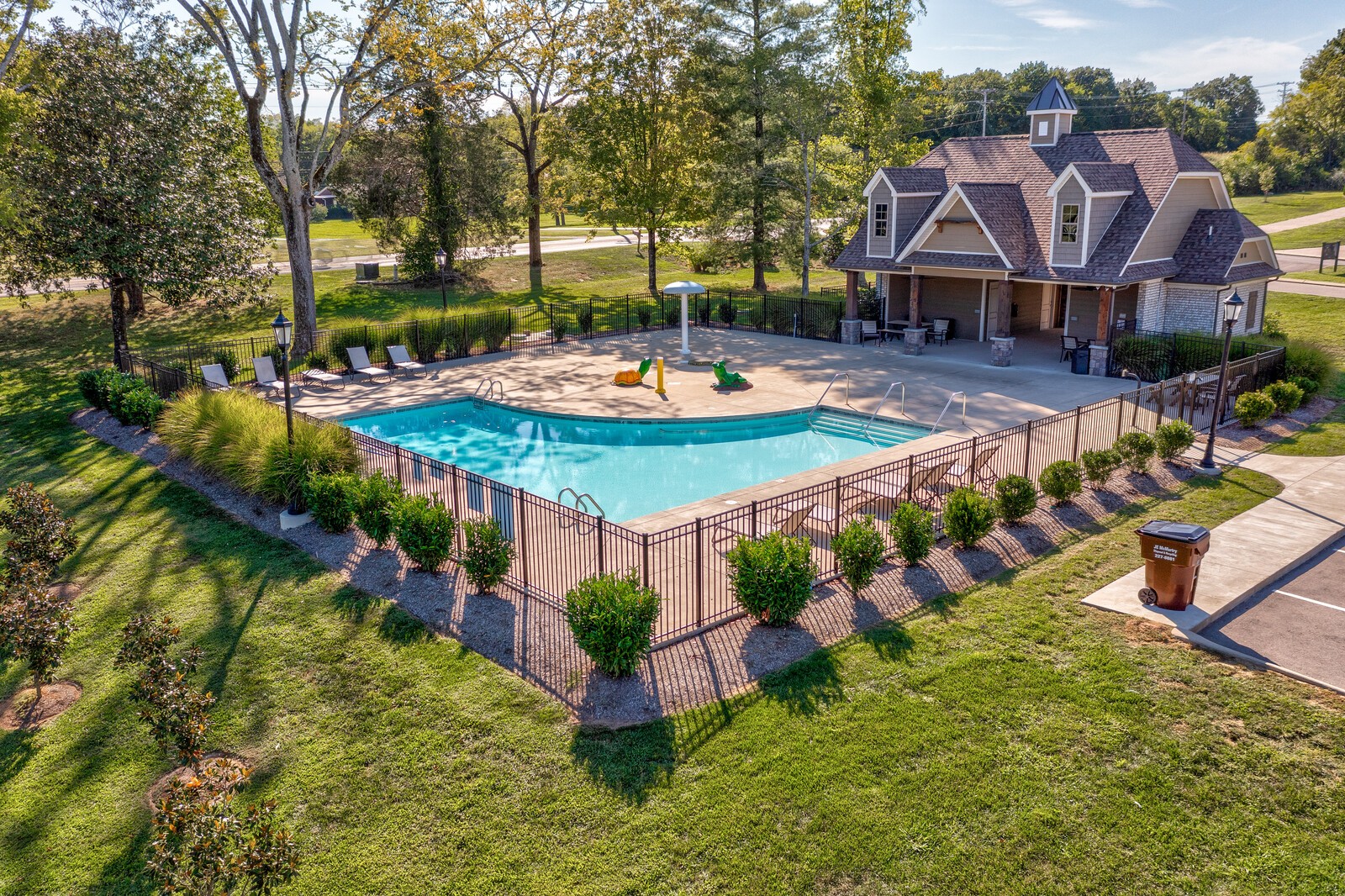 400 Millstone Place Lebanon, TN 37087 - Photo 58 of 58 a view of a patio with table and chairs potted plants and large tree