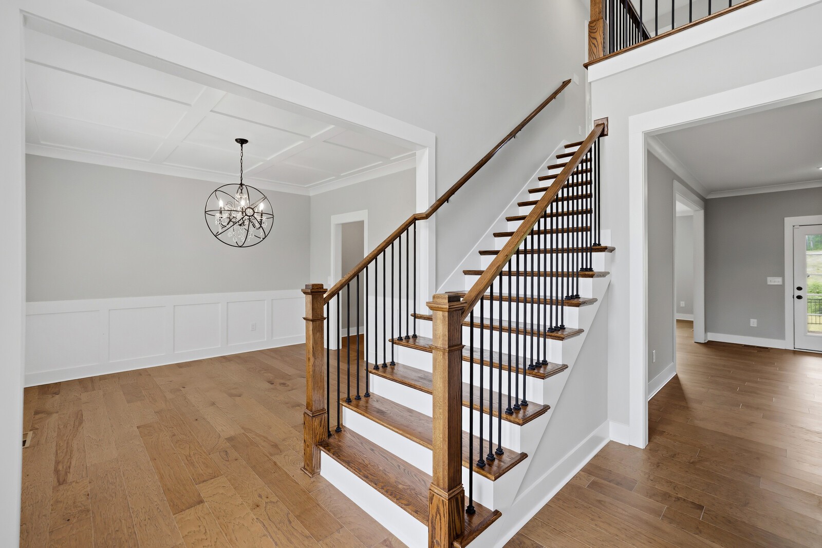 400 Millstone Place Lebanon, TN 37087 - Photo 7 of 58 a view of staircase with wooden floor and fan