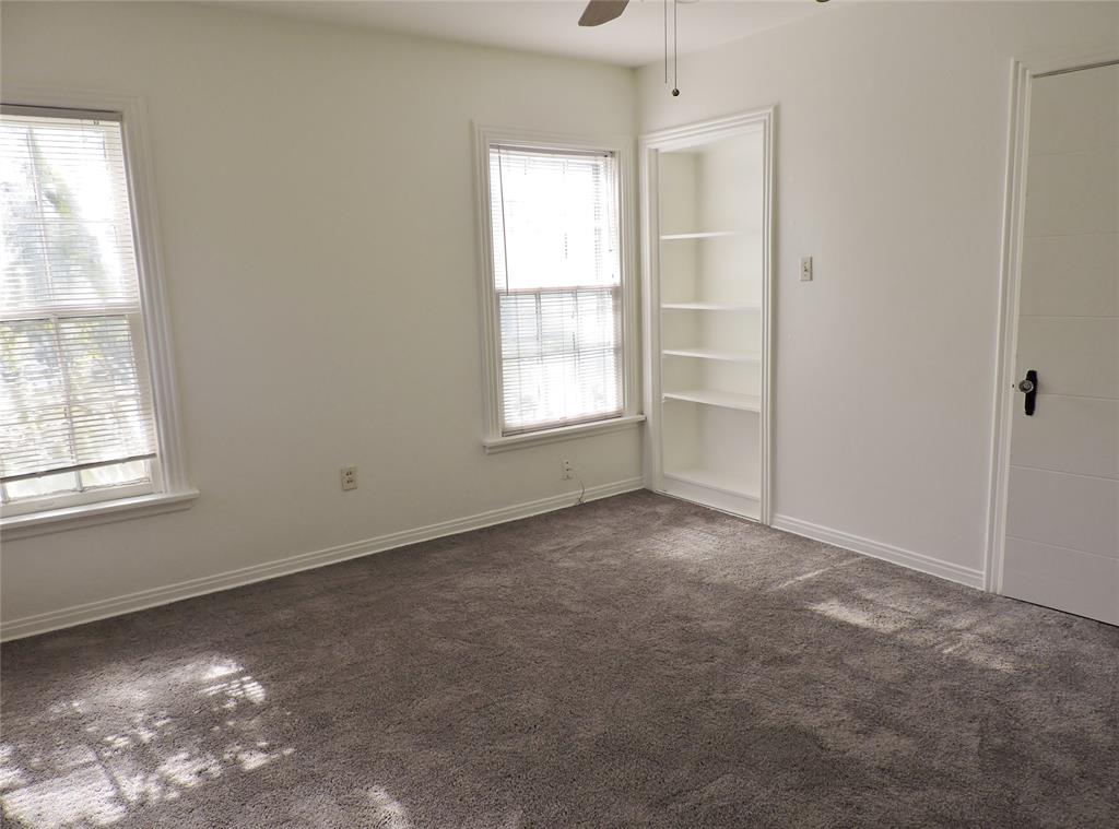3425 Westcliff Road South Fort Worth, TX 76109 - Photo 17 of 22 Unfurnished bedroom featuring carpet flooring and ceiling fan
