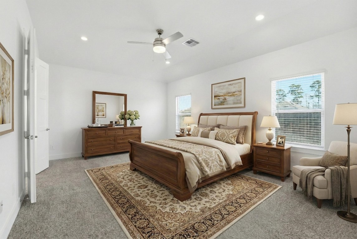 13744 Rising Sun Lane Conroe, TX 77384 - Photo 19 of 41 Virtually staged primary bedroom