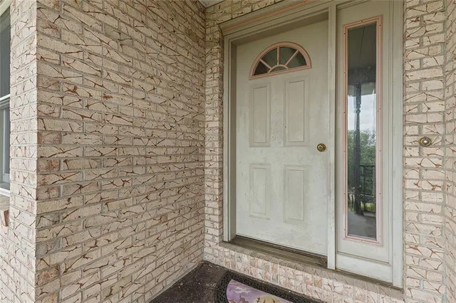 a view of front door