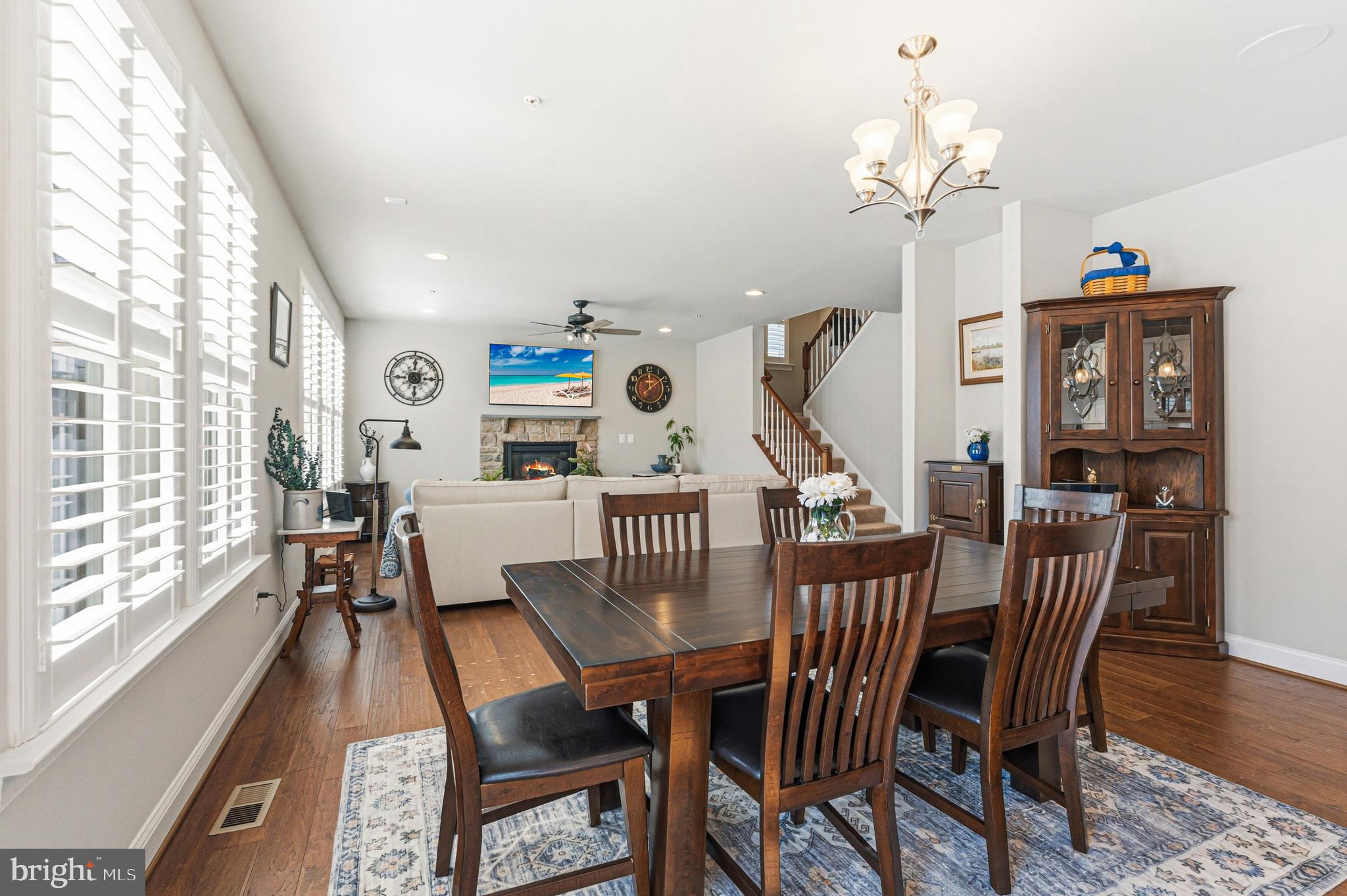 113 Harding Street Lutherville-Timonium, MD 21093 - Photo 13 of 45 a view of a dining room with furniture window and wooden floor