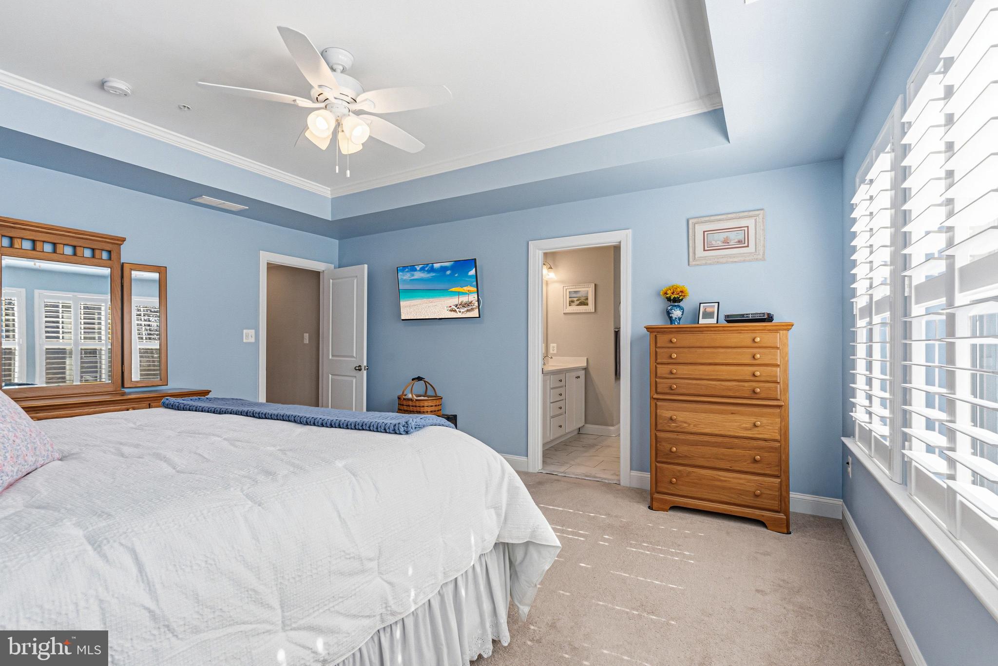 113 Harding Street Lutherville-Timonium, MD 21093 - Photo 27 of 45 a bed room with a bed and a ceiling fan