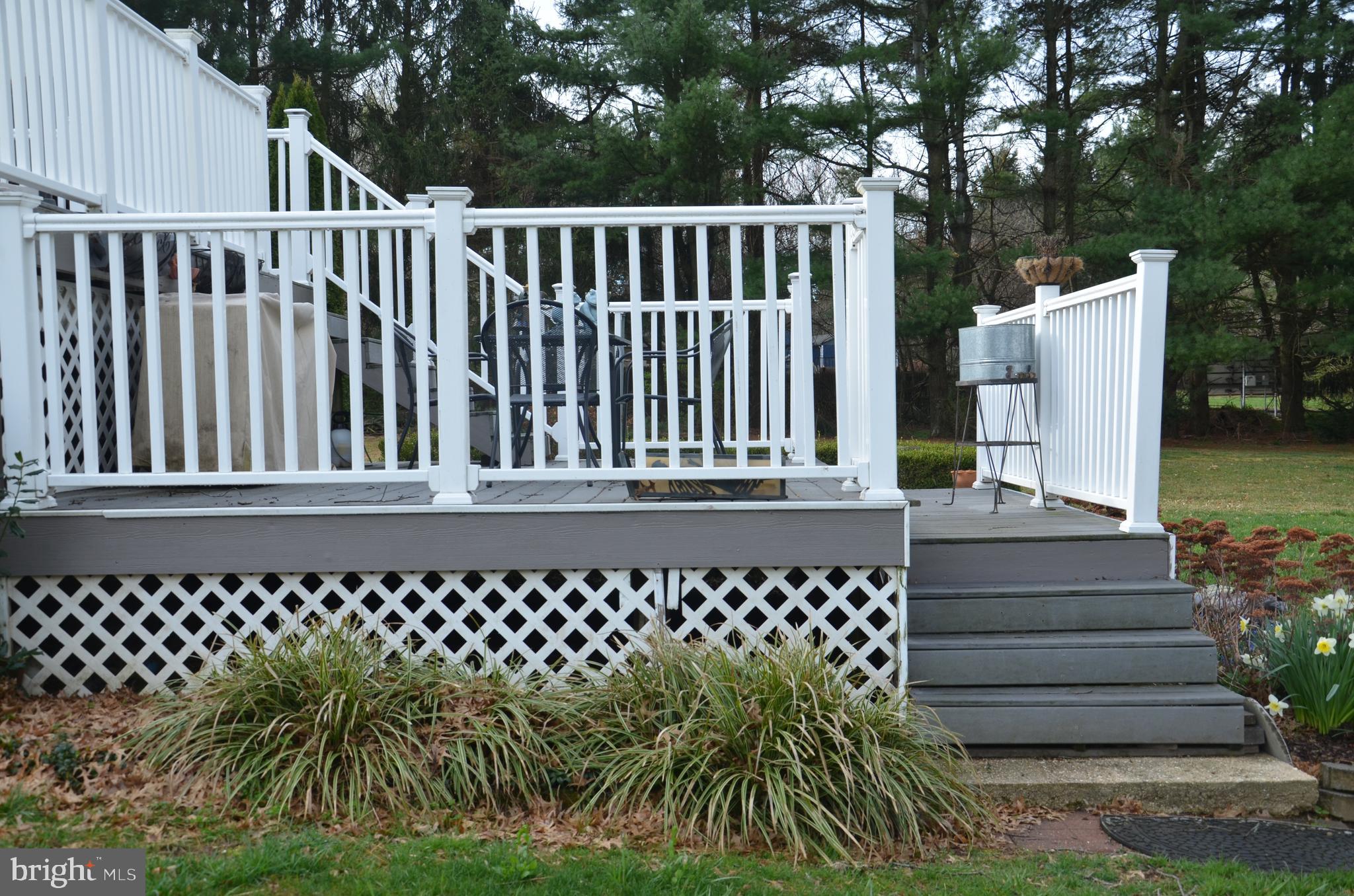 19704 Trunk Road White Hall, MD 21161 - Photo 46 of 59 Steps down both sides ease of enjoying the yard
