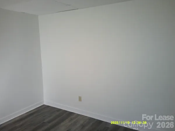 a view of small space with racks on the wall