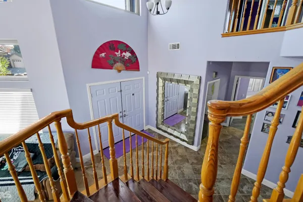 a view of a chairs and tables in patio