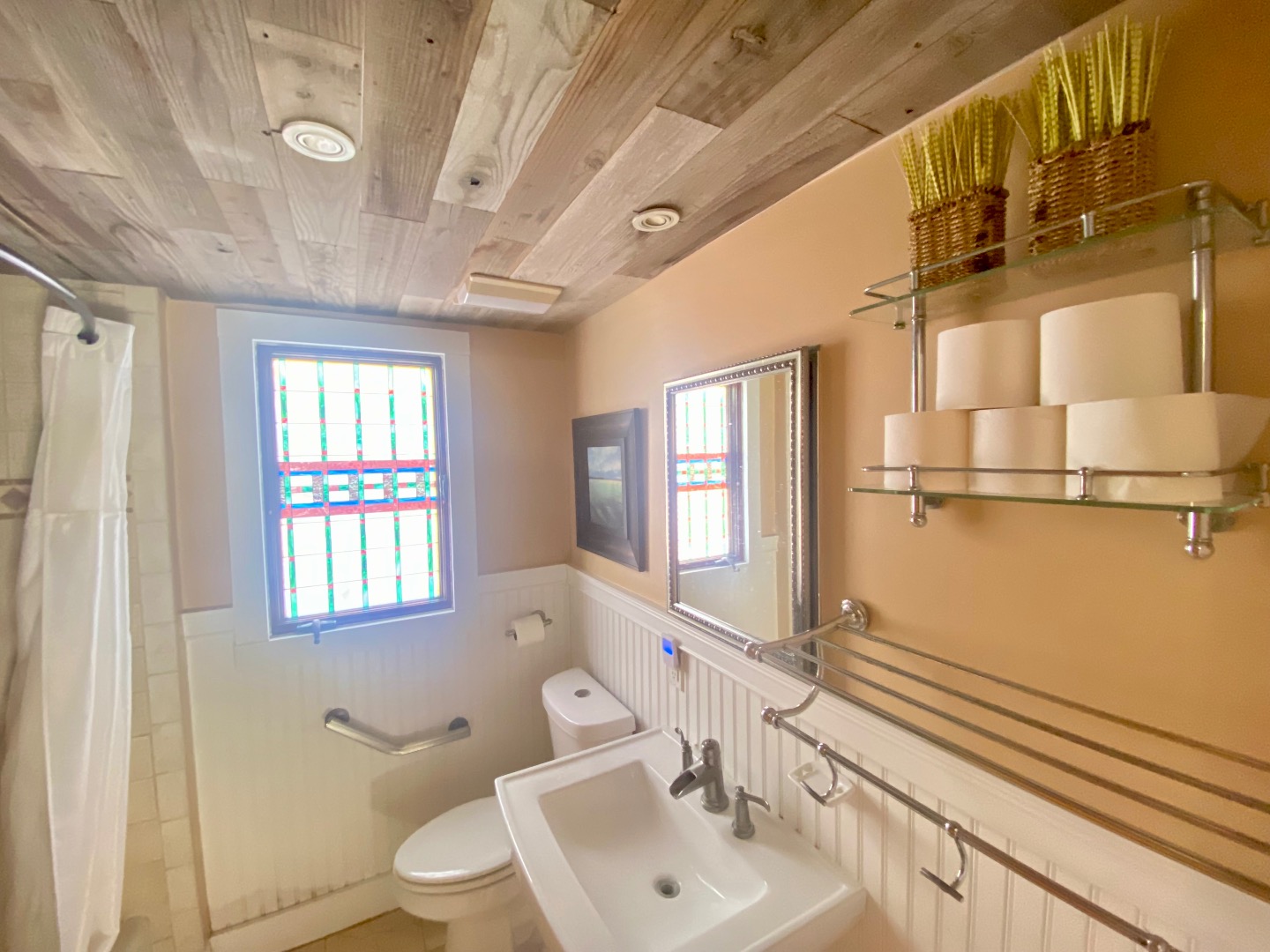 101 Tradewinds Road Oak Bluffs, MA 02557 - Photo 30 of 59 a bathroom with a sink toilet and shower