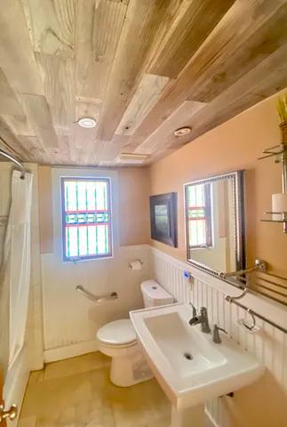 a close view of a sink