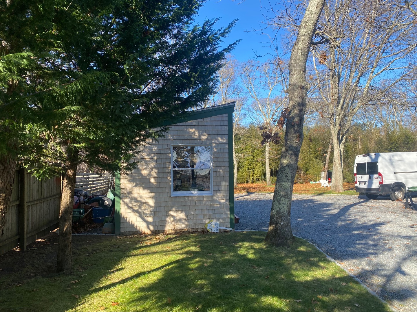 101 Tradewinds Road Oak Bluffs, MA 02557 - Photo 49 of 59 a view of a yard in front of the house