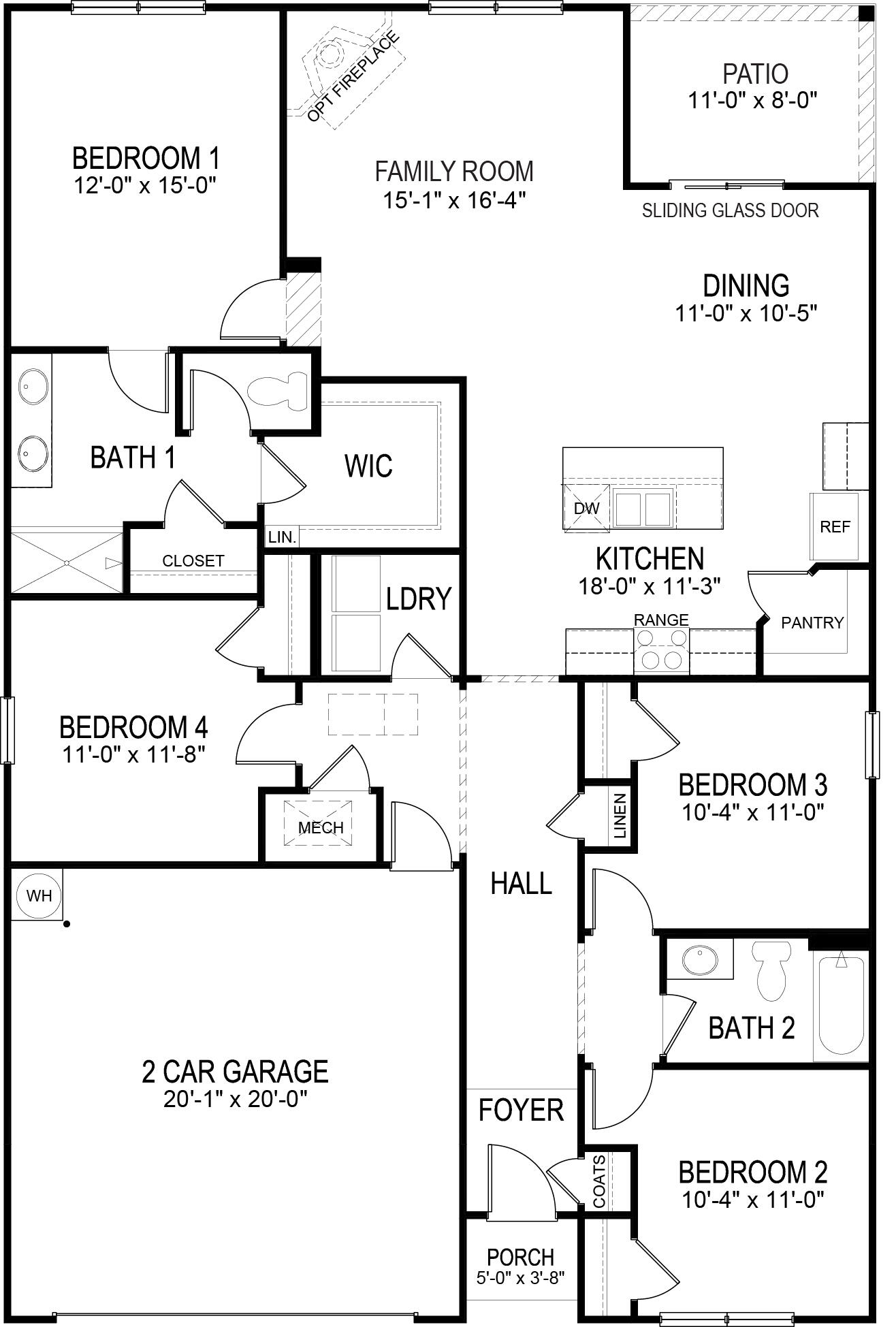 8487 Raspberry Way Ooltewah, TN 37363 - Photo 2 of 2 Cali Floor Plan Horton E Updated