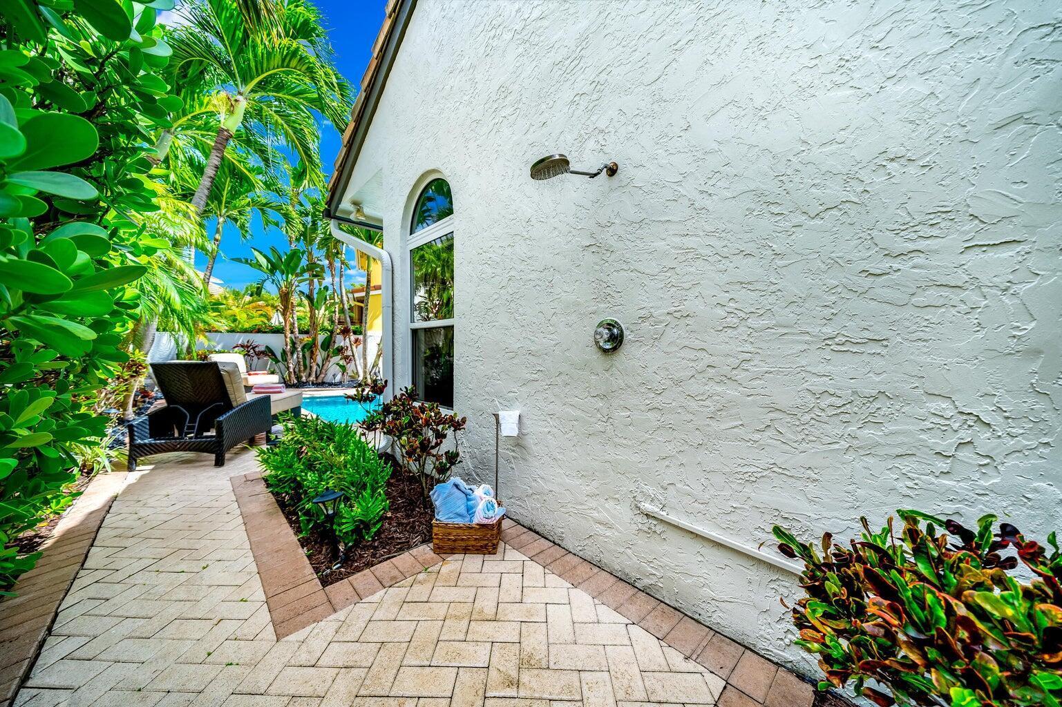 3567 Commodore Circle Delray Beach, FL 33483 - Photo 52 of 76 OUTDOOR SHOWER