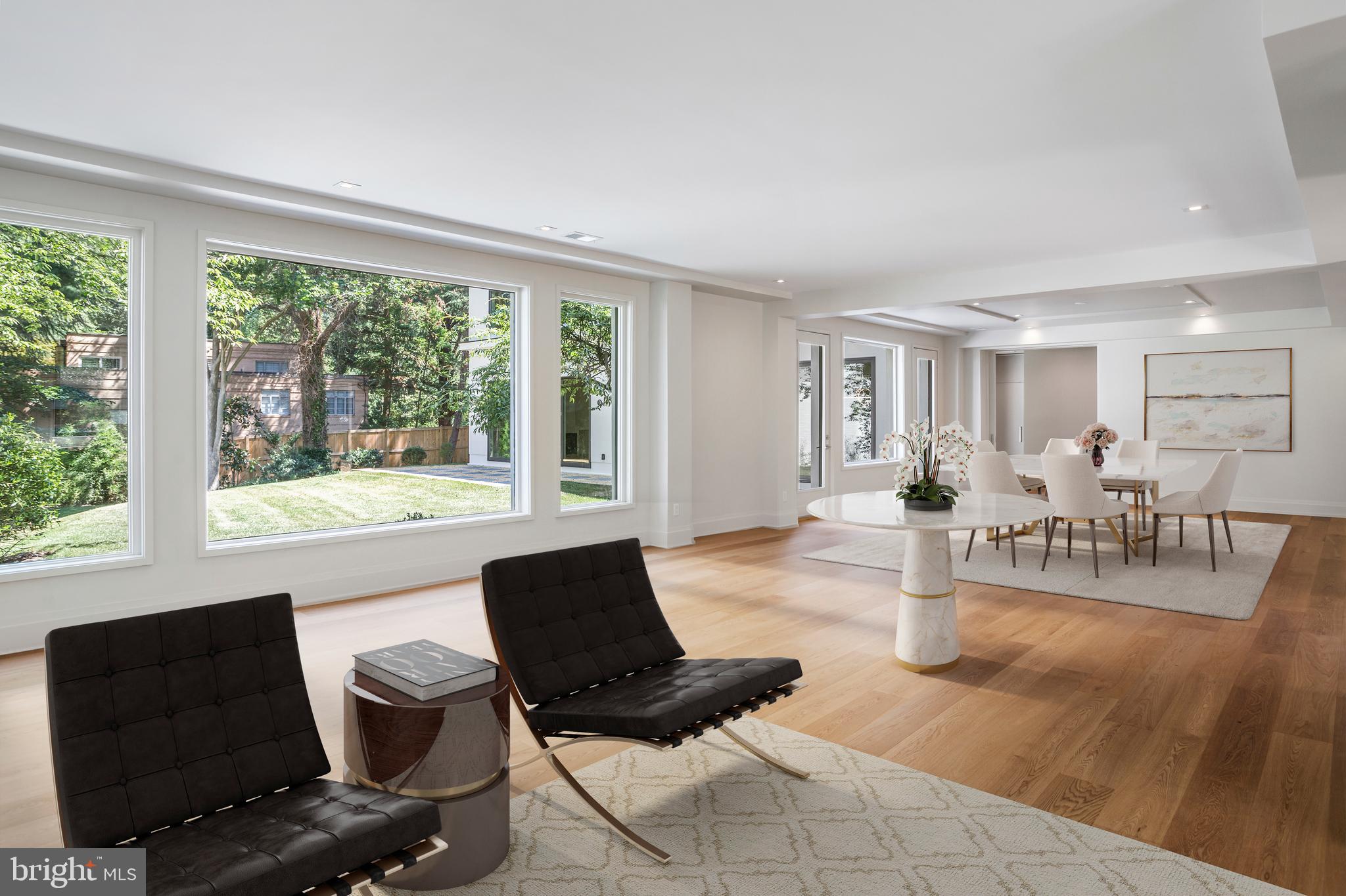 2700 Foxhall Road Northwest Washington, DC 20007 - Photo 6 of 24 Open Living Room/Dining Room