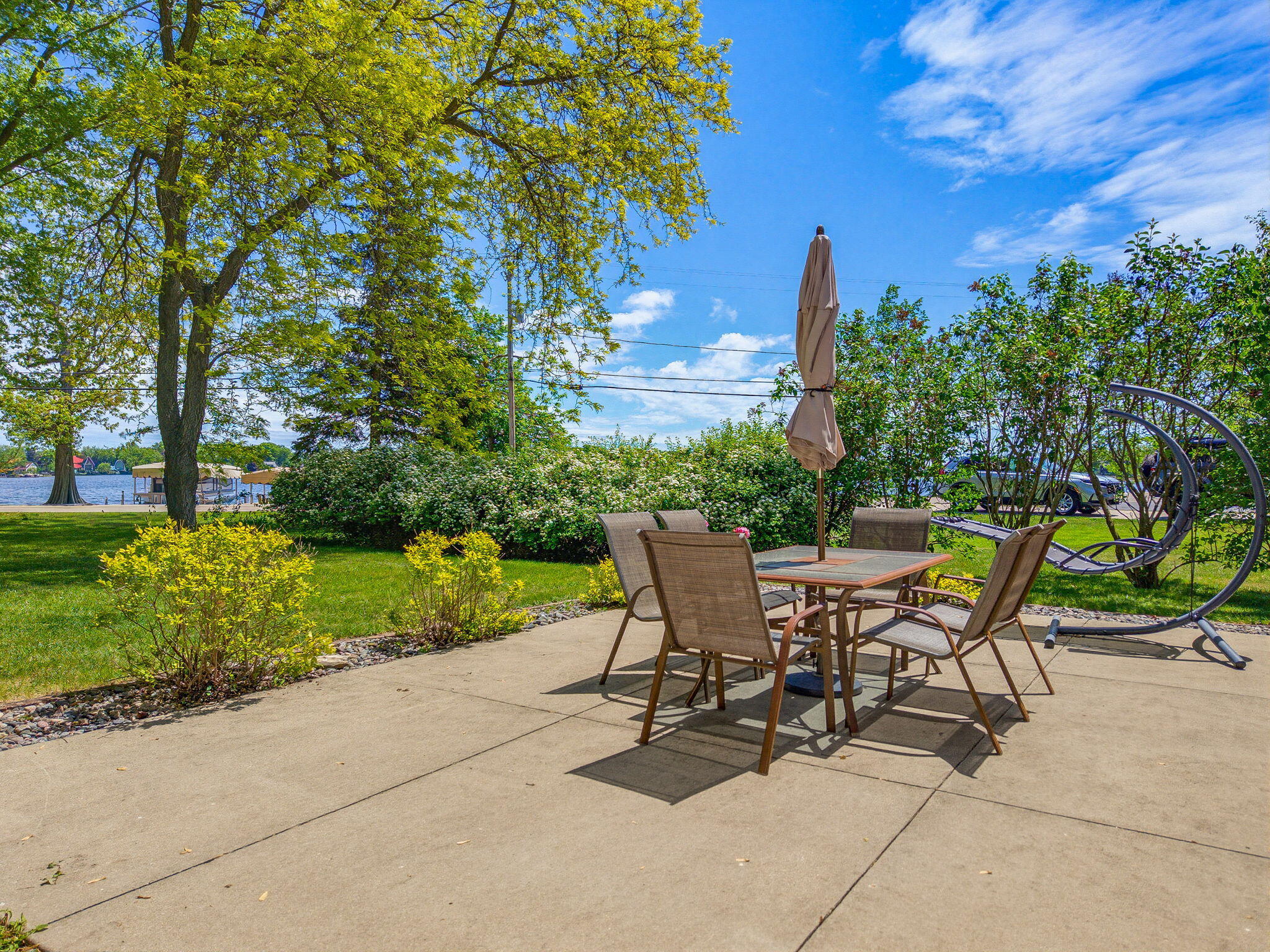 6912 North Tichigan Road Waterford, WI 53185 - Photo 40 of 52 Patio with View of Lake