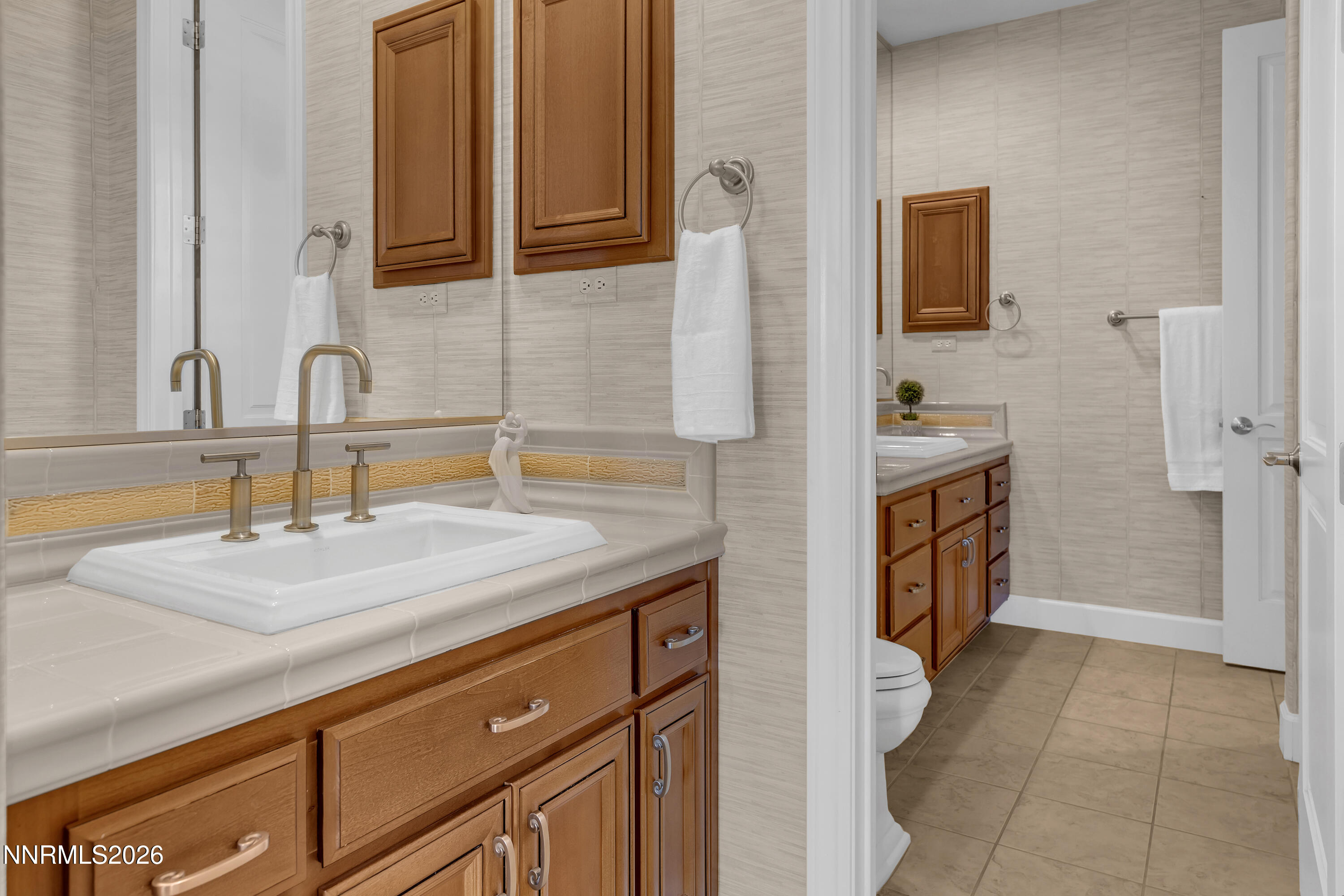 1898 Laurel Ridge Drive Reno, NV 89523 - Photo 61 of 87 a bathroom with a sink and a mirror