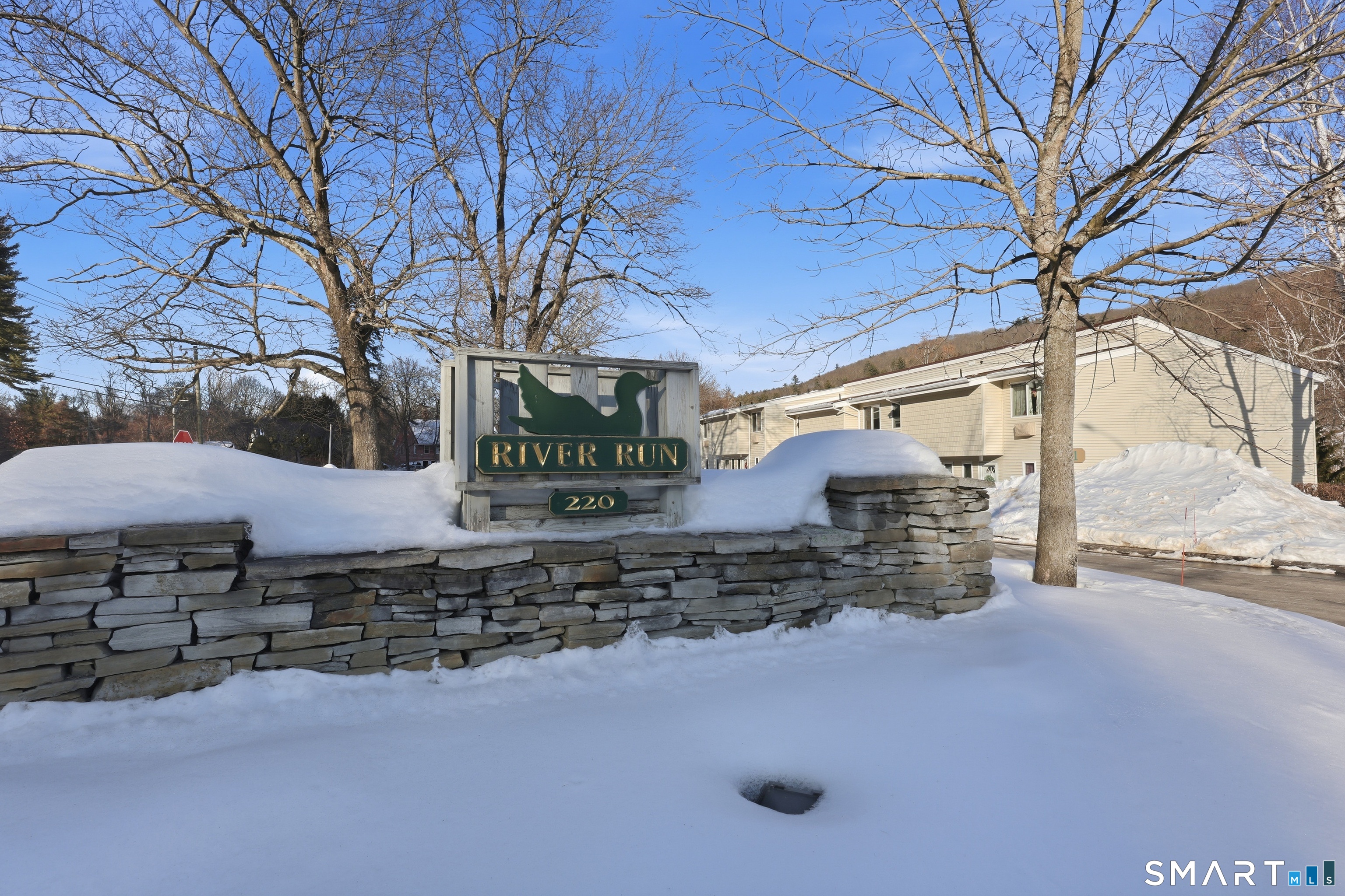 a view of a street with a building