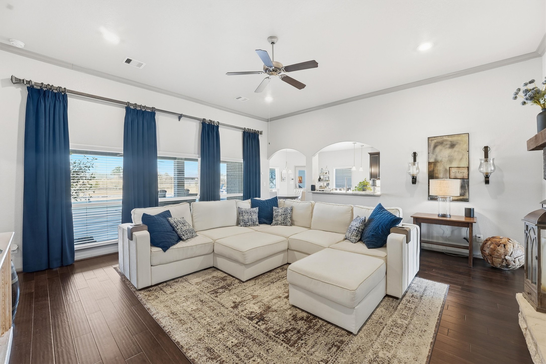 4735 Camp Creek Road Baytown, TX 77523 - Photo 6 of 41 a living room with furniture and a large window