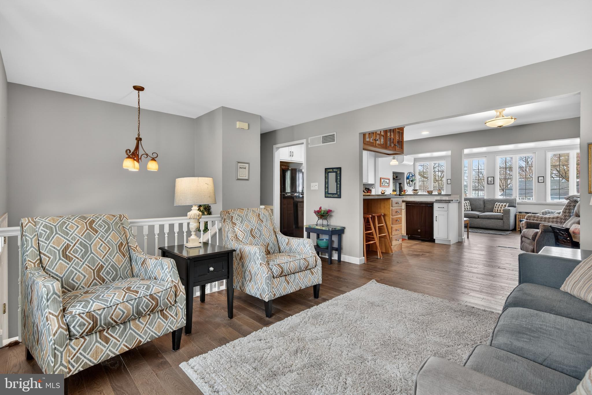 146 South Oak Street Lititz, PA 17543 - Photo 8 of 55 a living room with furniture or kitchen view and a wooden floor