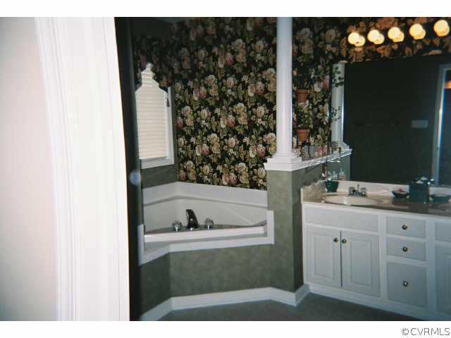 1113 Goswick Ridge Road Midlothian, VA 23114 - Photo 2 of 5 a bathroom with a sink and a mirror