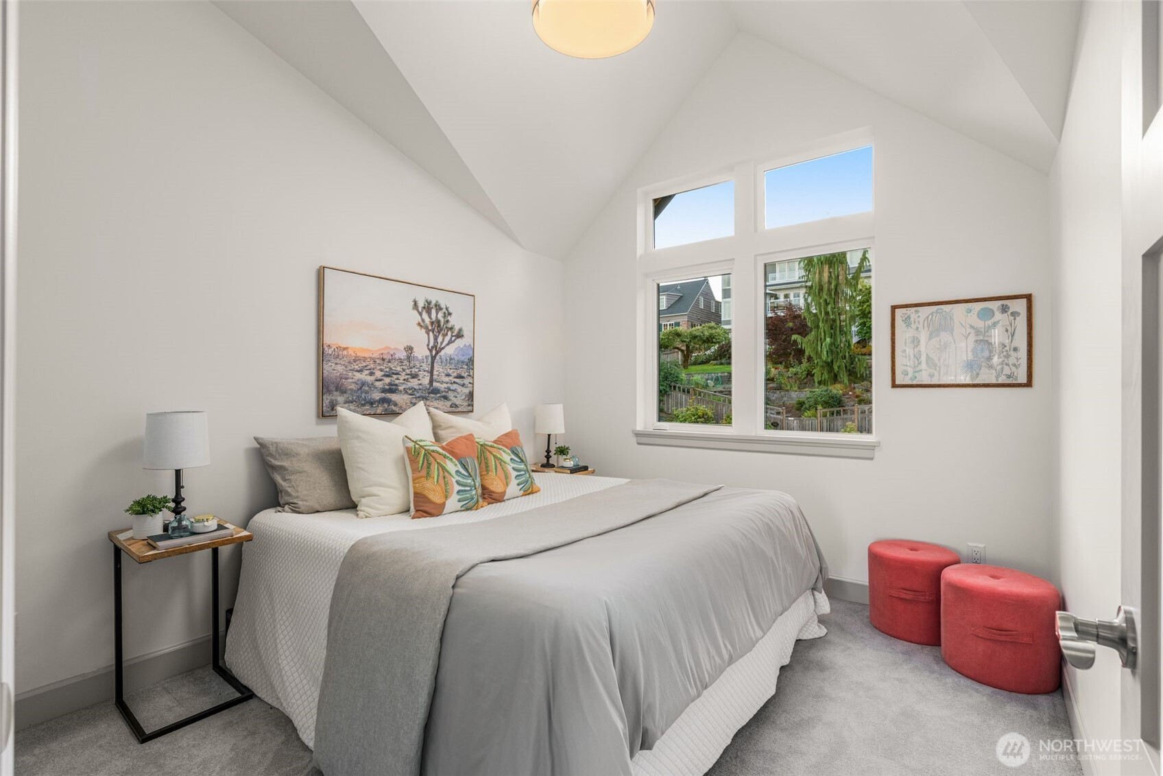 6032 50th Avenue Northeast Seattle, WA 98115 - Photo 13 of 40 a bedroom with a bed and a painting on the wall