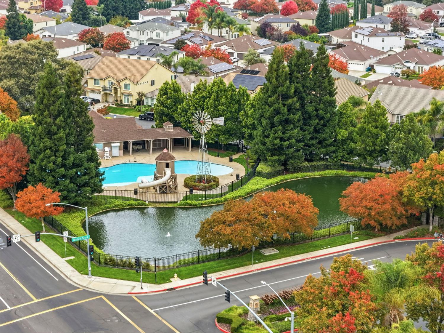 10250 Rudder Way Stockton, CA 95209 - Photo 45 of 46 a view of a swimming pool with a garden and plants