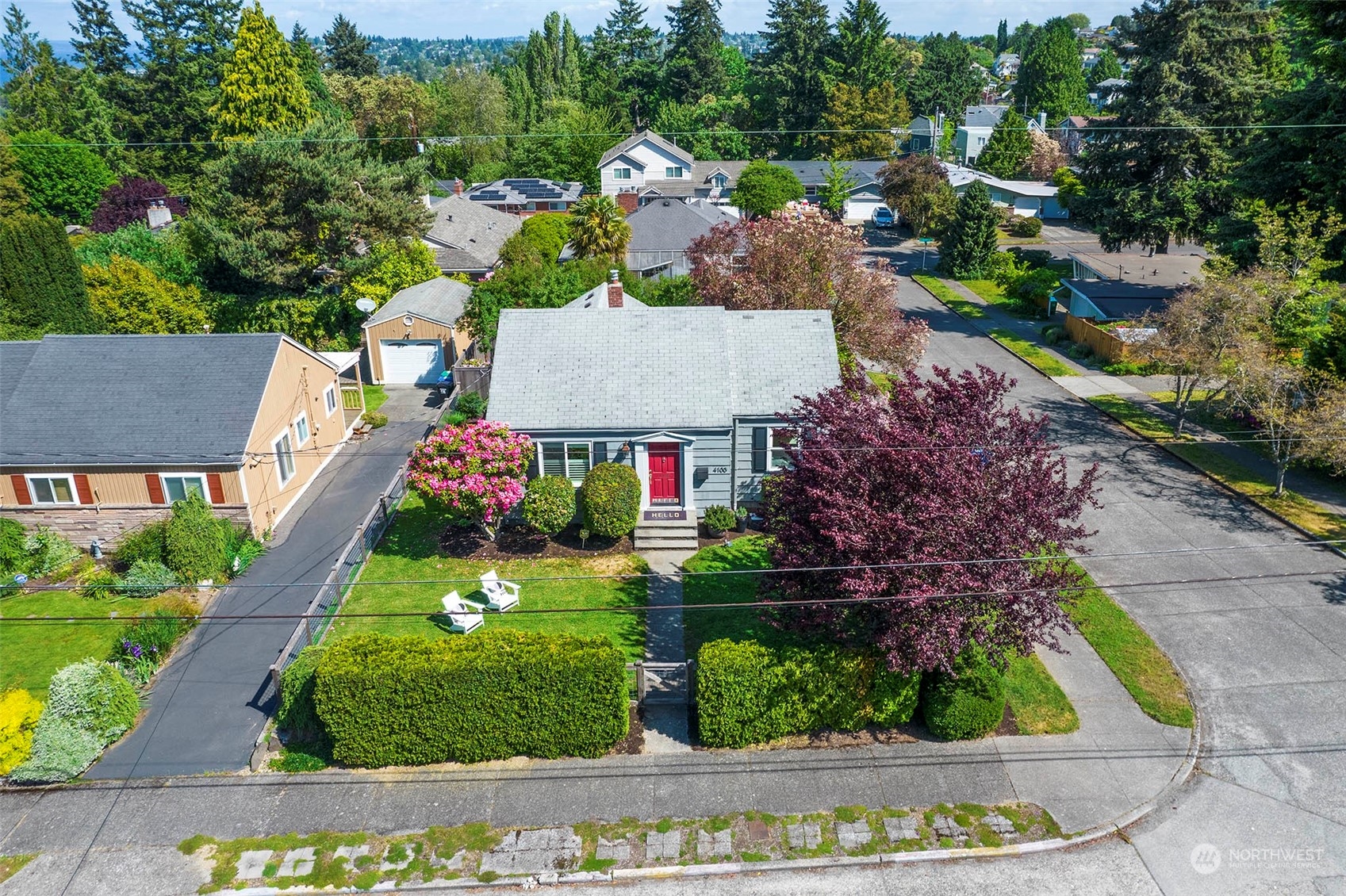 4100 Southwest Ida Street Seattle, WA 98136 - Photo 30 of 32 an aerial view of residential houses with outdoor space