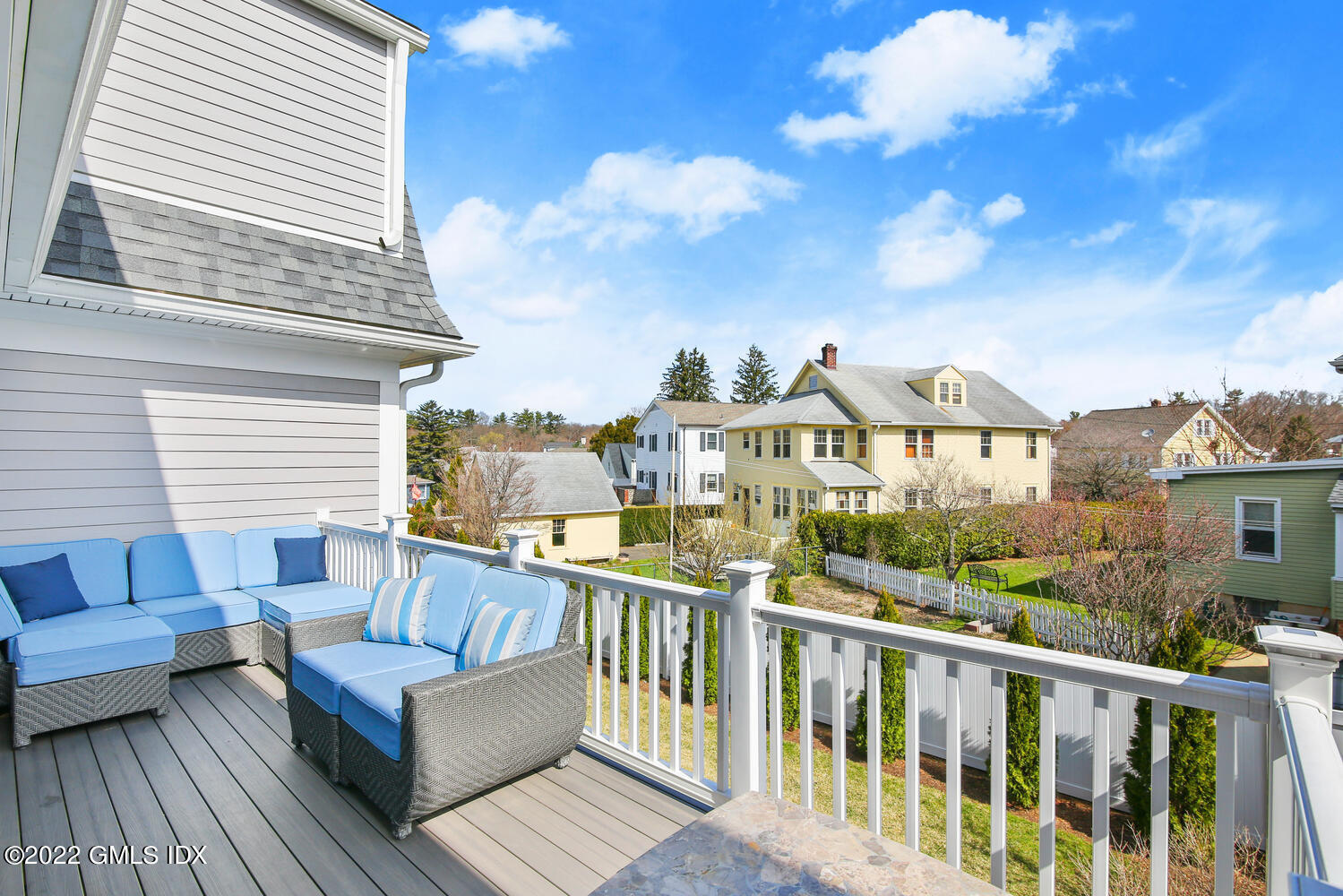 24 Harold Street, Unit C Cos Cob, CT 06807 - Photo 24 of 32 a view of a balcony with couches