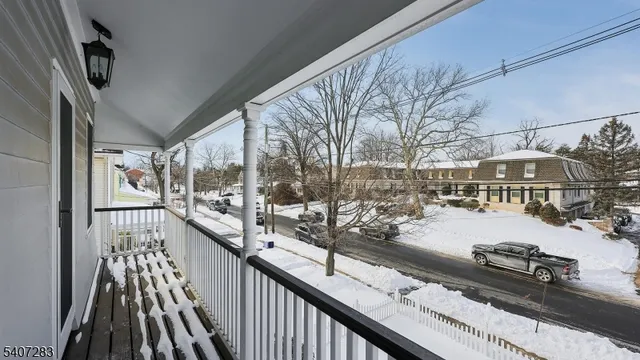 a view of city from a balcony