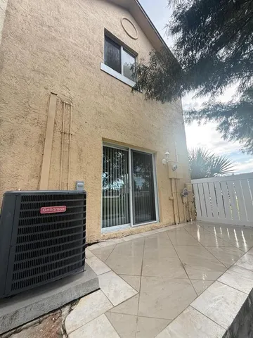 a view of a door of the house