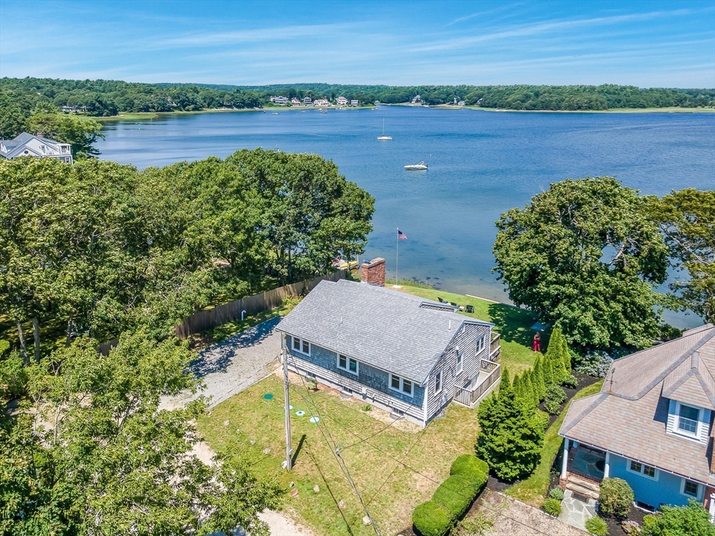 27 Over Jordan Road Wareham, MA 02571 - Photo 3 of 28 an aerial view of a house with lake view