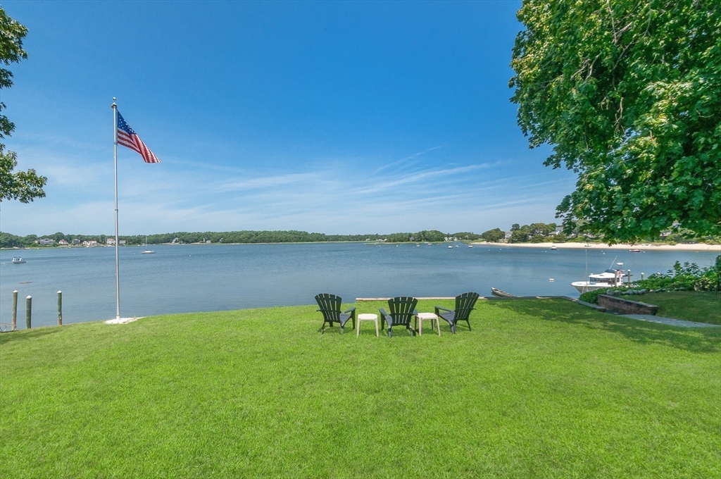 27 Over Jordan Road Wareham, MA 02571 - Photo 7 of 28 a view of a lake with a big yard