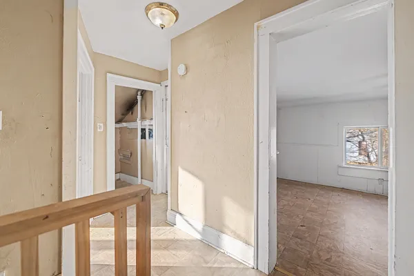 a view of an entrance door