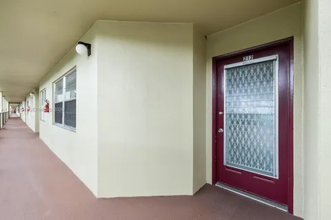 a view of a hallway with entryway