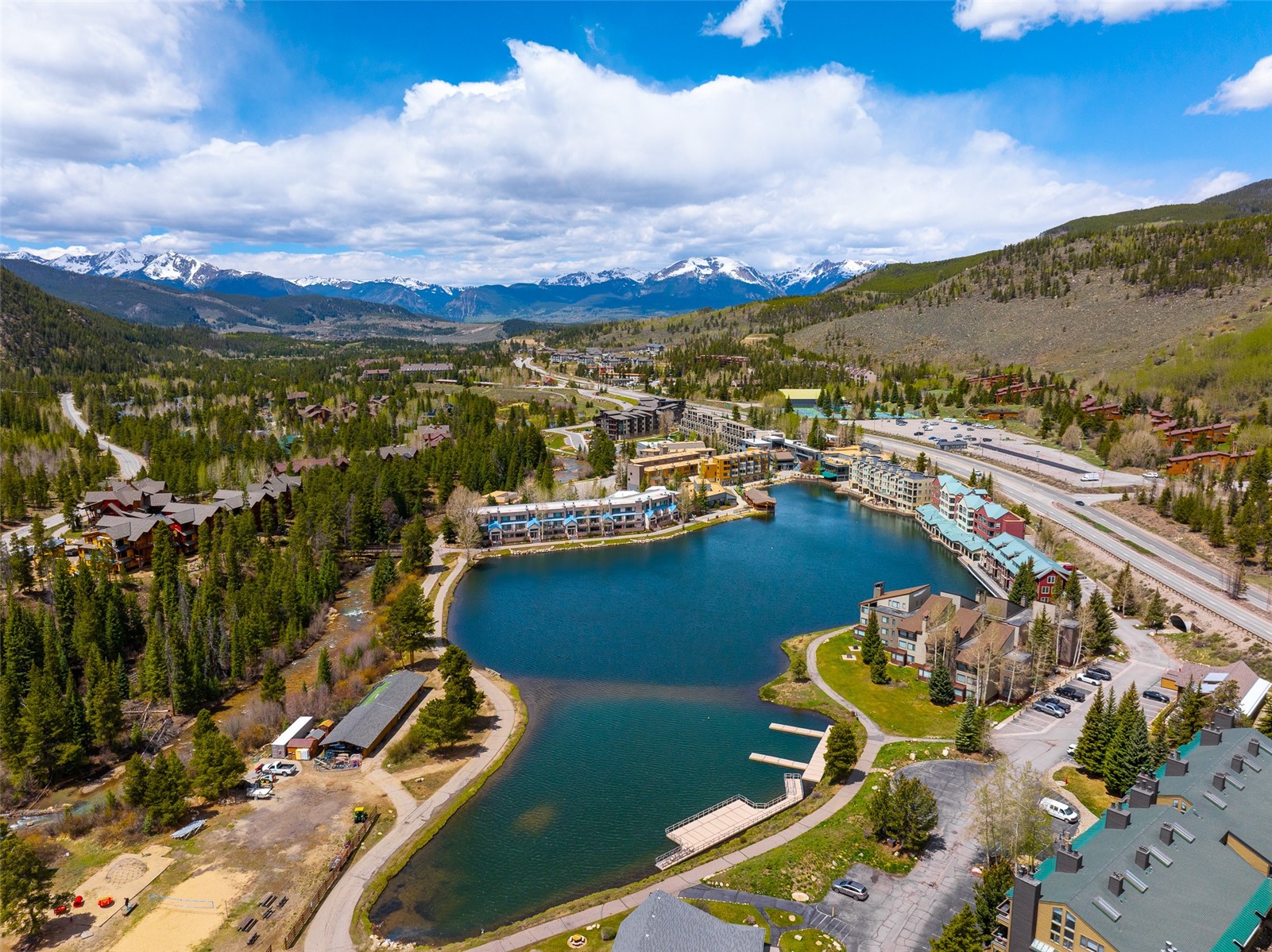 57 Lake Ridge Circle, Unit 1848 Keystone, CO 80435 - Photo 43 of 49 an aerial view of a house with a ocean view