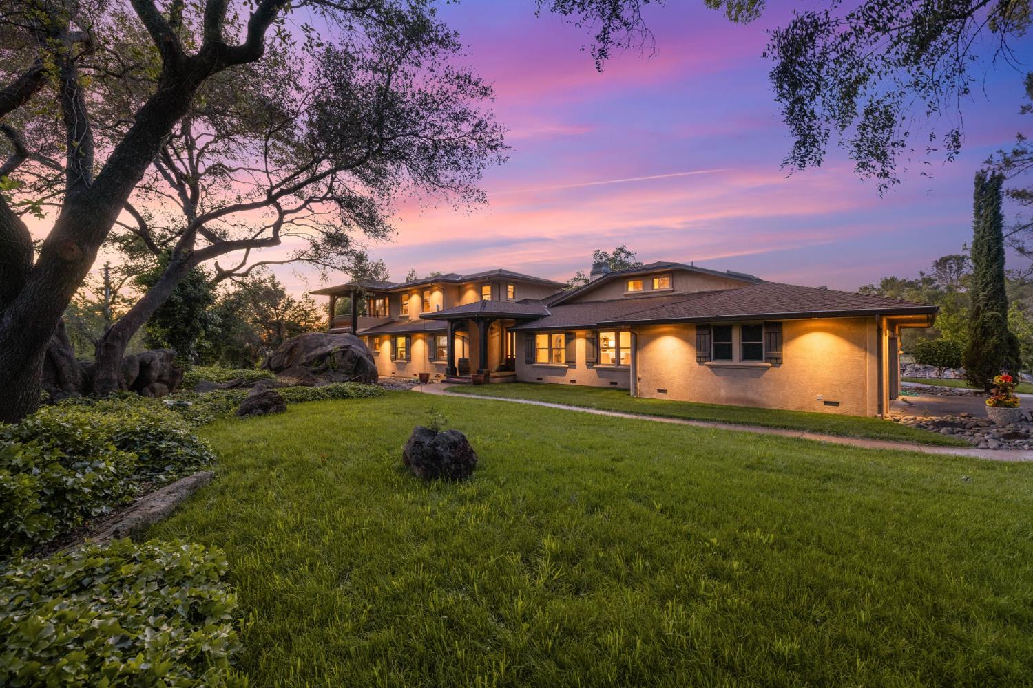 Evening view of Property Entrance