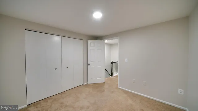 a view of a room with an empty space