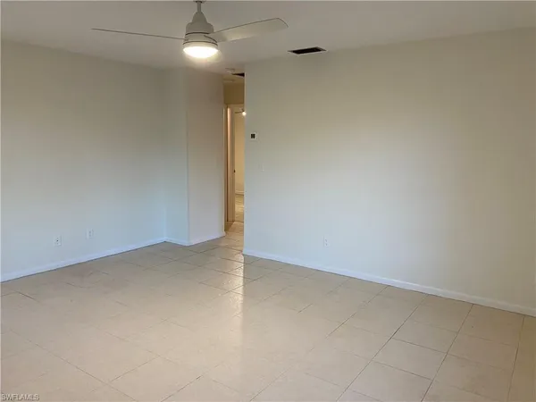 a view of an empty room