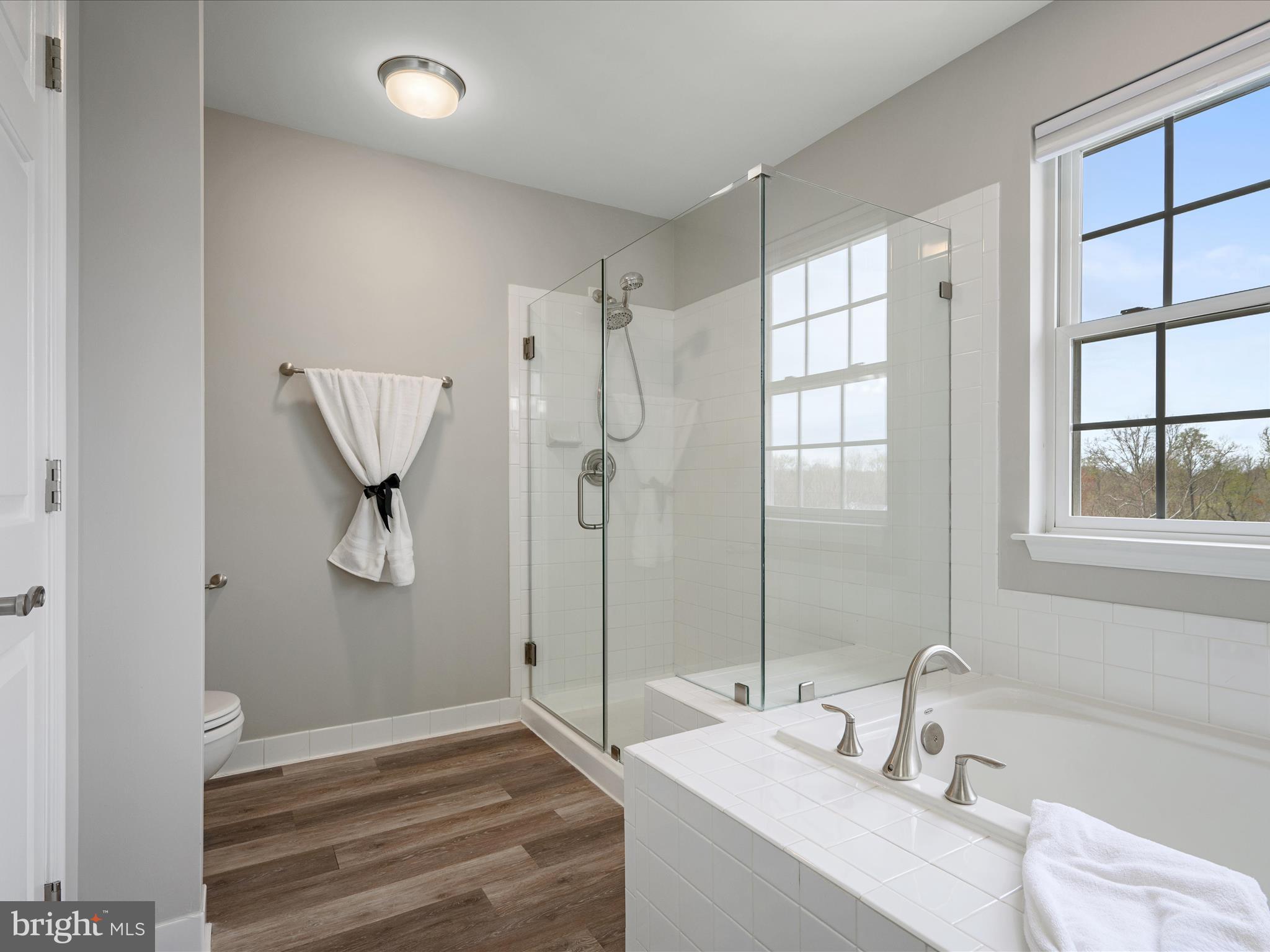 26 Limestone Way Fredericksburg, VA 22406 - Photo 42 of 67 a bathroom with a sink and a large mirror