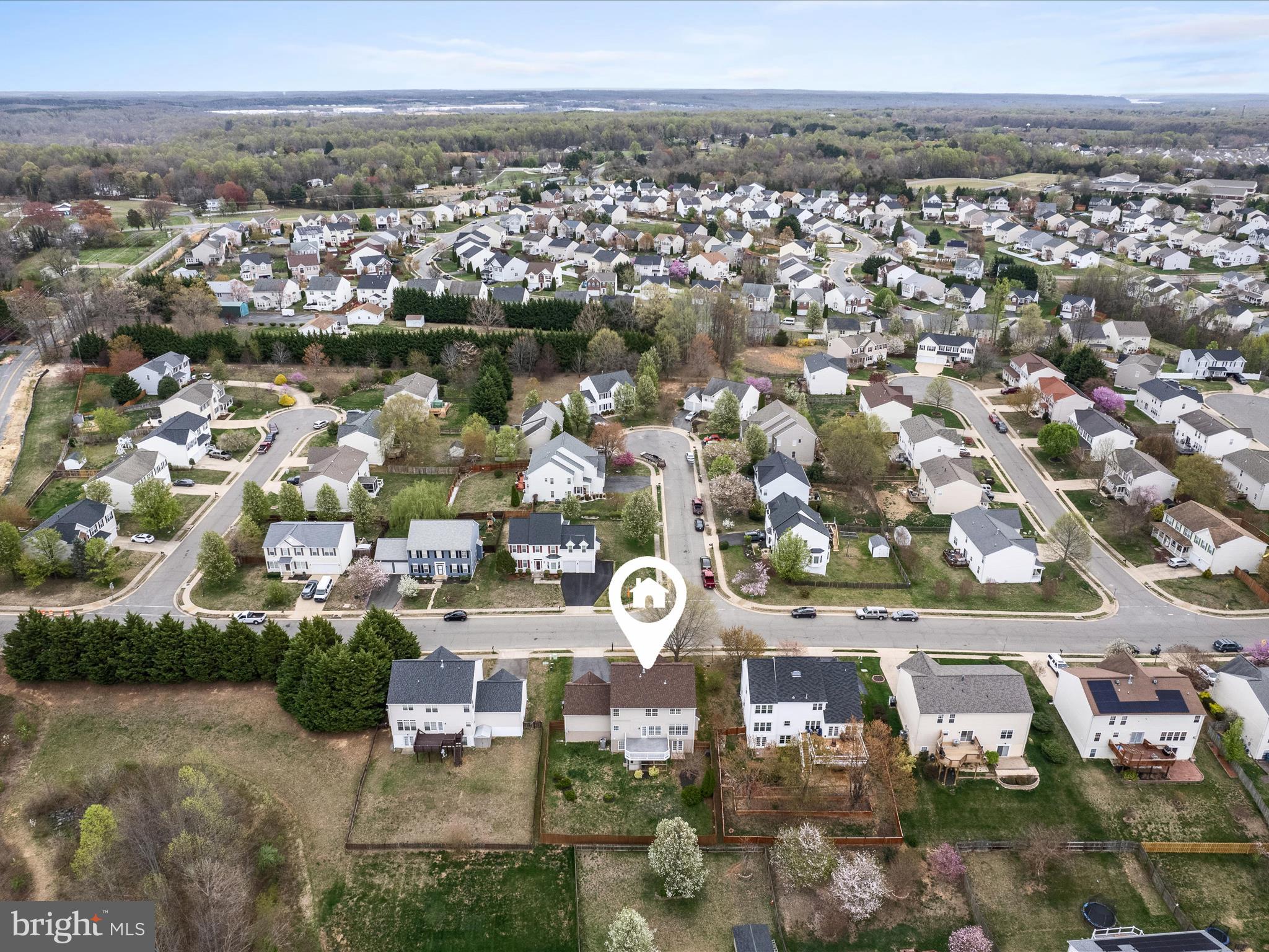 26 Limestone Way Fredericksburg, VA 22406 - Photo 59 of 67 an aerial view of a city with lots of residential buildings