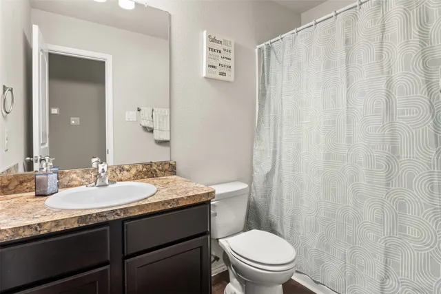 a swimming pool with chairs