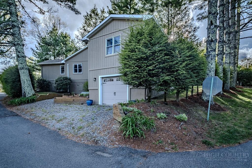88 Trillium Road Newland, NC 28657 - Photo 39 of 44 a backyard of a house with plants and large tree