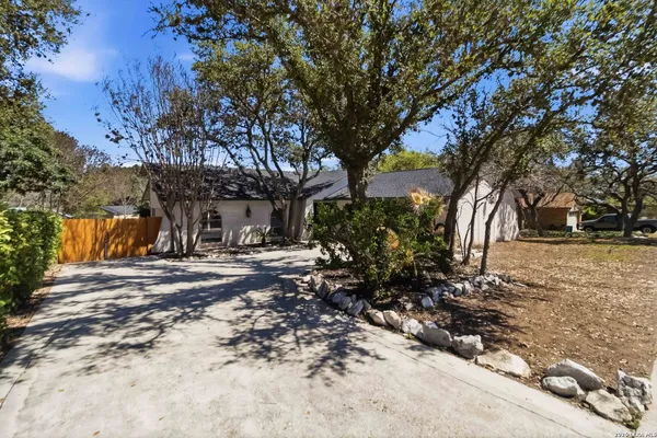 a view of road with trees