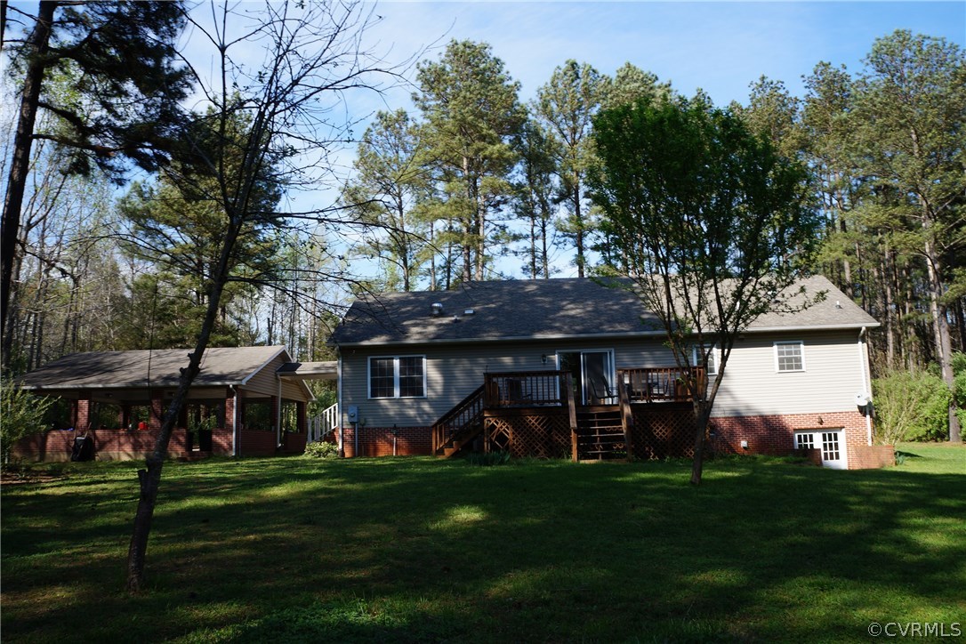 3135 Meherrin Road Meherrin, VA 23954 - Photo 20 of 20 a view of an house with backyard and a tree