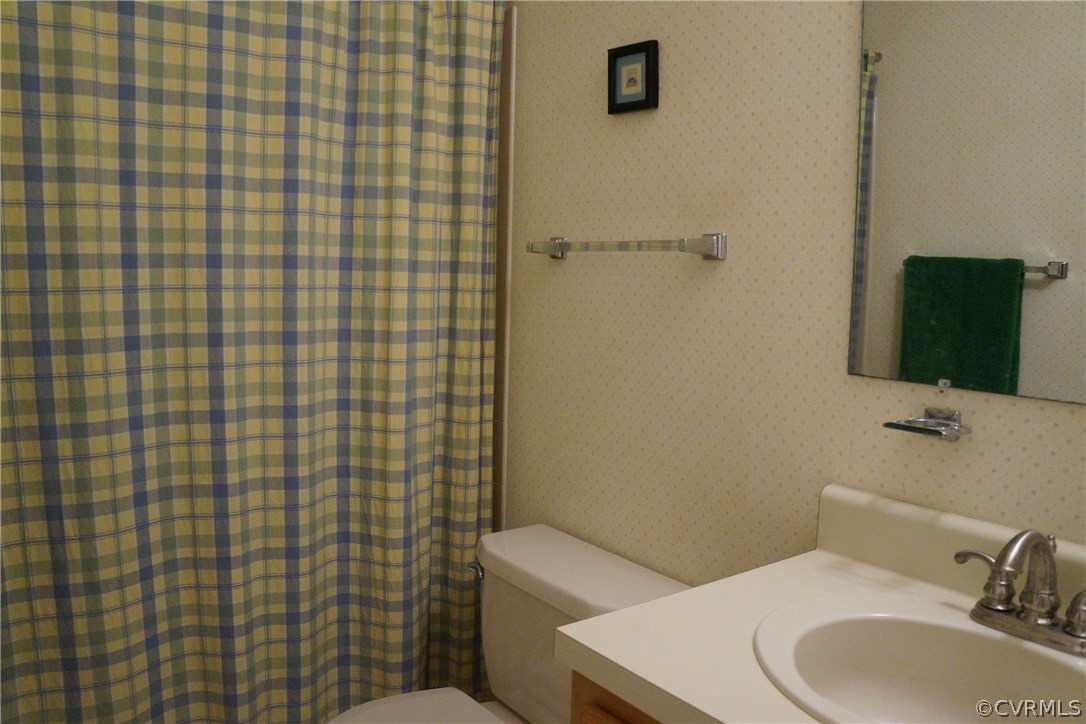 3135 Meherrin Road Meherrin, VA 23954 - Photo 9 of 20 a bathroom with a sink toilet and shower